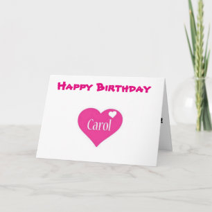 ***CAROL*** HOFFEN IHREN GEBURTSTAG "PERFEKT" KARTE