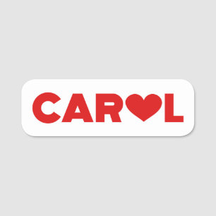 Carol Liebe Namensschild