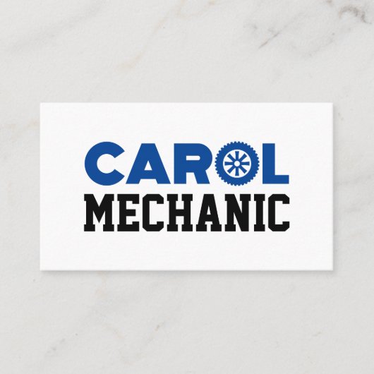 Carol Mechanic Business Card Visitenkarte (Vorderseite)