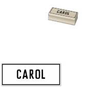 Carol mit den ersten Vornamen und Blume Gummistempel (Stempel)