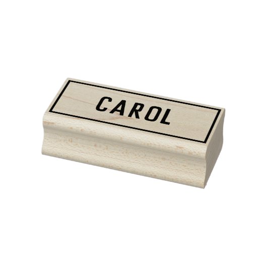 Carol mit den ersten Vornamen und Blume Gummistempel (Stempel)