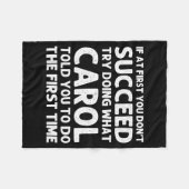 Carol Name D Birthday Funny Christmas J  Fleecedecke (Vorderseite (Horizontal))