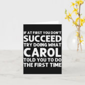 Carol Name D Birthday Funny Christmas J  Karte (Gelbe Blume)