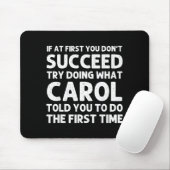 Carol Name D Birthday Funny Christmas J Mousepad (Mit Mouse)