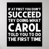 Carol Name D Birthday Funny Christmas J Poster (Vorne)