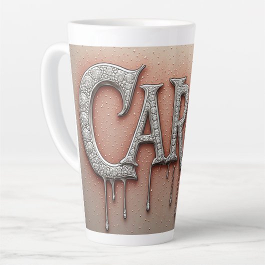 Carol Name in triefendem Gold Milchtasse (Linke Ecke)