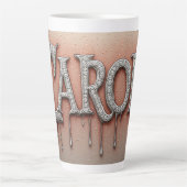 Carol Name in triefendem Gold Milchtasse (Vorderseite)