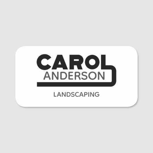 Carol Name Tag Namensschild (Vorderseite)