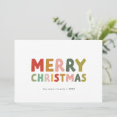 CAROL Niedlicher Familienspass Frohe Weihnachten (Stehend Vorderseite)