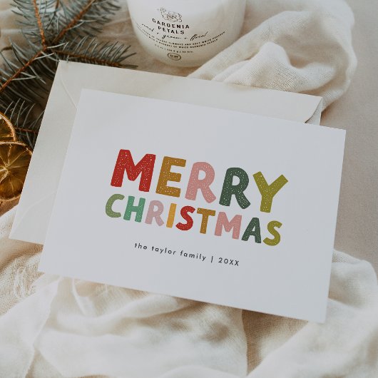 CAROL Niedlicher Familienspass Frohe Weihnachten