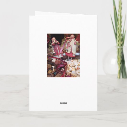 Carol-Sänger Feiertagskarte (Rückseite)