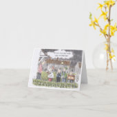 Carol Singers Christmas Card Karte (Gelbe Blume)