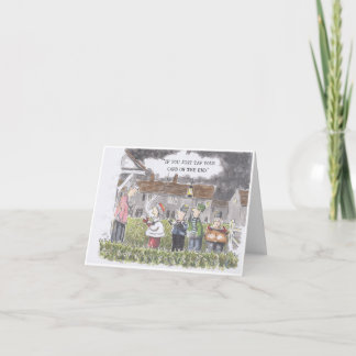Carol Singers Christmas Card Karte