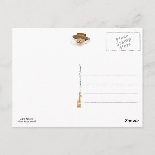 Carol Singers Decoration Postkarte (Rückseite)