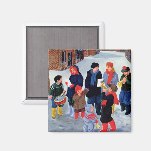 Carol Singers Magnet (Vorderseite/Rückseite)