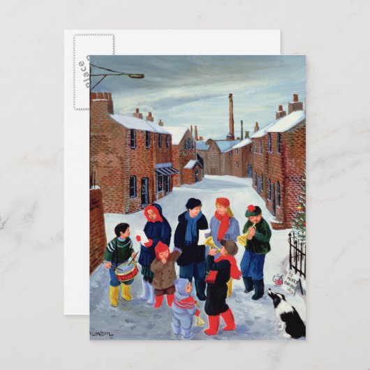 Carol Singers Postkarte (Vorne/Hinten)