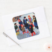 Carol Singers Quadratischer Aufkleber (Umschlag)