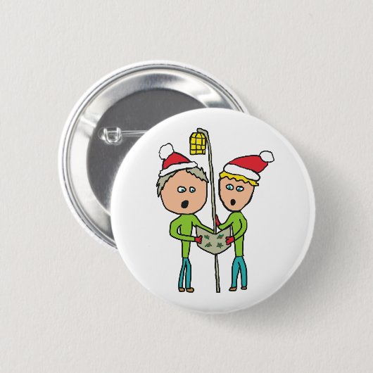 Carol Singing Button (Vorne & Hinten)
