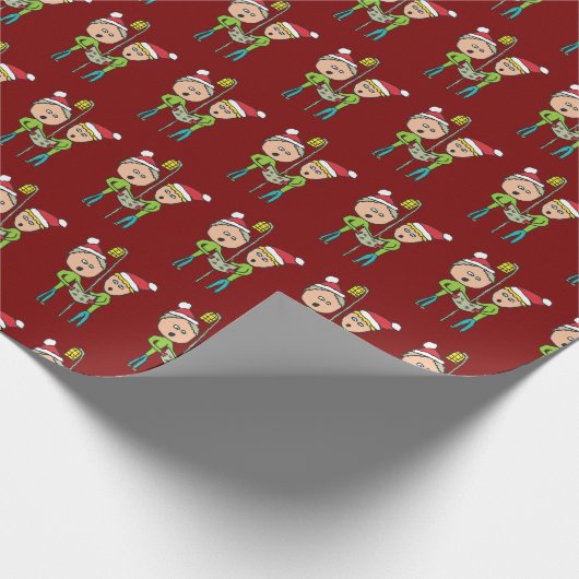 Carol Singing Geschenkpapier (Ecke)