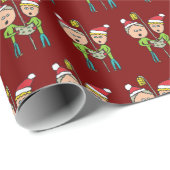Carol Singing Geschenkpapier (Rolleneckpunkt)
