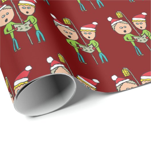 Carol Singing Geschenkpapier (Rolleneckpunkt)