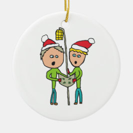 Carol Singing Keramik Ornament