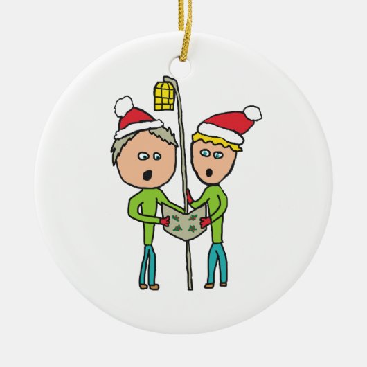 Carol Singing Keramik Ornament (Vorne)