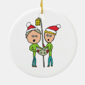 Carol Singing Keramik Ornament (Hinten)