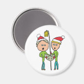 Carol Singing Magnet (Vorderseite/Rückseite)