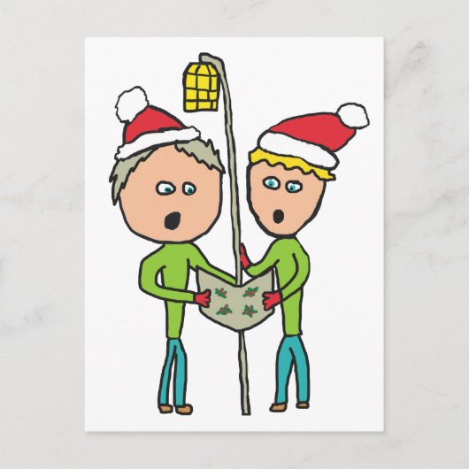 Carol Singing Postkarte (Vorderseite)