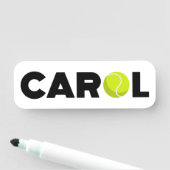 Carol Tennis Namensschild (Beispiel)