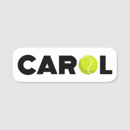 Carol Tennis Namensschild