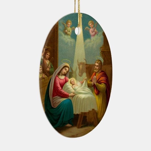 Carol-Verzierung KRW O heilige Nachtweihnachts Keramikornament (Rechts)