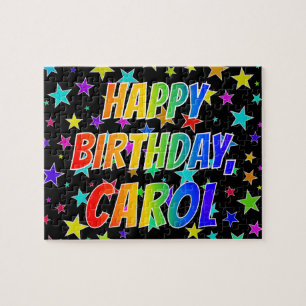 "CAROL" Vorname, Spaß "GLÜCKLICHER GEBURTSTAG" Puzzle