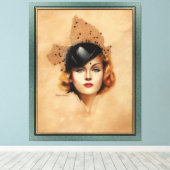 Carole Lombard Portrait von Charles Gates Sheldon Leinwanddruck (Insitu (Holzboden))