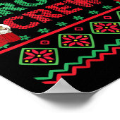 Caroler Crew Ugly Christmas Sweater Christmas Caro Poster (Ecke)