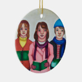 Caroler Trio Christmas Ornament (Rechts)