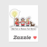 Carolers Christmas Aufkleber<br><div class="desc">* Niedliche Illustration von Carolers, bereit für Sie zu singen! * Verschiedene Größen Optionen und wählen Sie matt glänzend oder transparent! * Fügen Sie Ihre Text-, Familienname-, Ereignis-, Jahres- oder kurze Nachricht hinzu oder entfernen Sie die Textoption. * Verwenden Sie für die Dekoration Ihres Laptops oder Sportflaschen, für die Schrottbuchung,...</div>