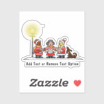 Carolers Christmas Aufkleber<br><div class="desc">* Niedliche Illustration von Carolers, bereit für Sie zu singen! * Verschiedene Größen Optionen und wählen Sie matt glänzend oder transparent! * Fügen Sie Ihre Text-, Familienname-, Ereignis-, Jahres- oder kurze Nachricht hinzu oder entfernen Sie die Textoption. * Verwenden Sie für die Dekoration Ihres Laptops oder Sportflaschen, für die Schrottbuchung,...</div>
