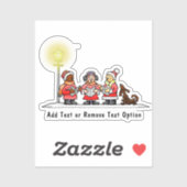 Carolers Christmas Aufkleber (Blatt)