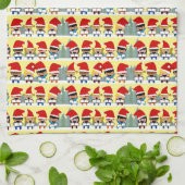 Carolers Christmas Geschirrtuch (Gefaltet)