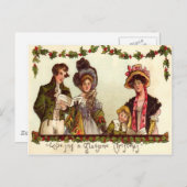 Carolers Postkarte (Vorne/Hinten)