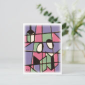 Carolers Postkarte (Stehend Vorderseite)