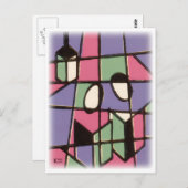 Carolers Postkarte (Vorne/Hinten)