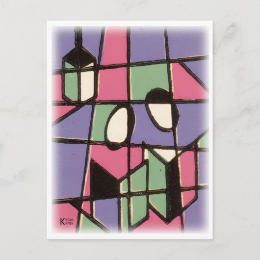 Carolers Postkarte (Vorderseite)