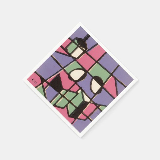 Carolers Serviette (Ecke)