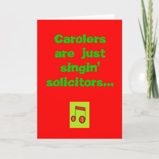 Carolers sind nur Sänger... Feiertagskarte