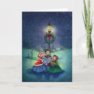 CAROLERS VON SHARON SHARPE FEIERTAGSKARTE