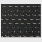 Carolin white gold Handwriting Geschenkpapier (Flach)