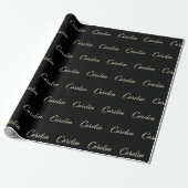 Carolin white gold Handwriting Geschenkpapier (Ungerollt)